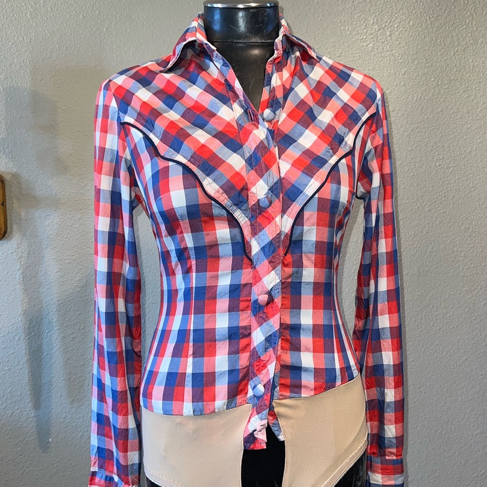 RARE* Vintage Silk Western Bodysuit